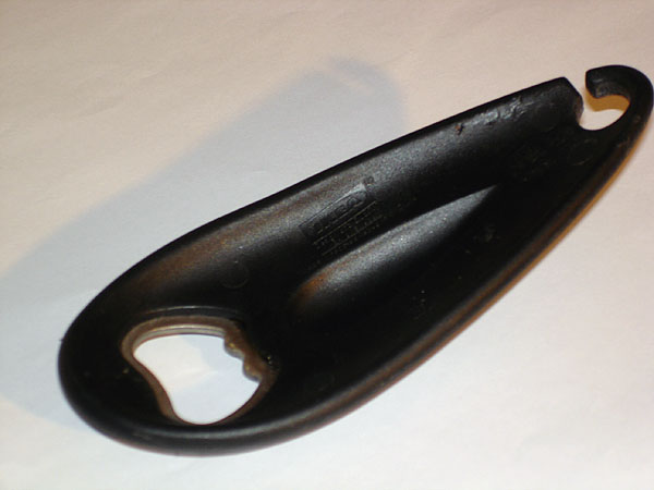 Bottle opener shown from below