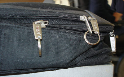 Key ring in zipper