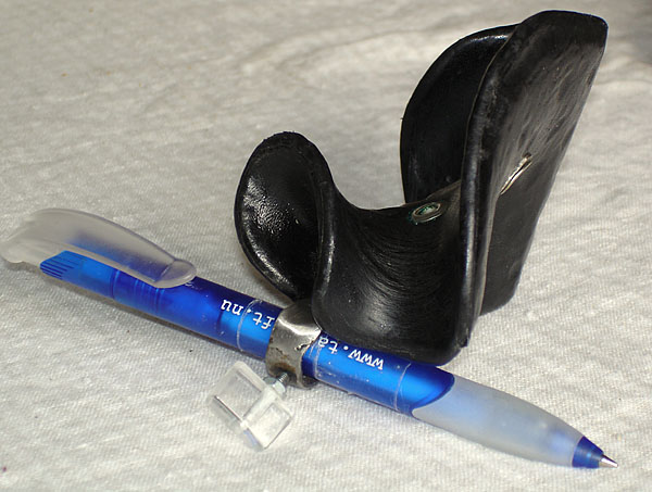 Writing orthosis lying on the table