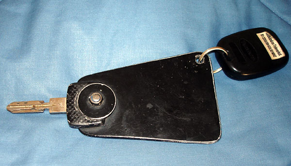 Adapted car key with large grip
