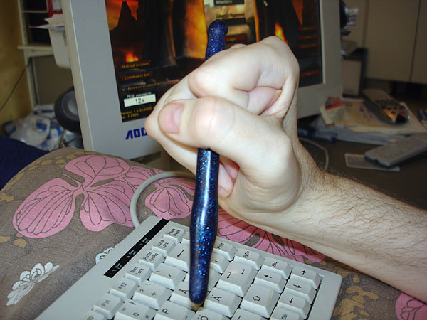 Writing stick for keyboarding
