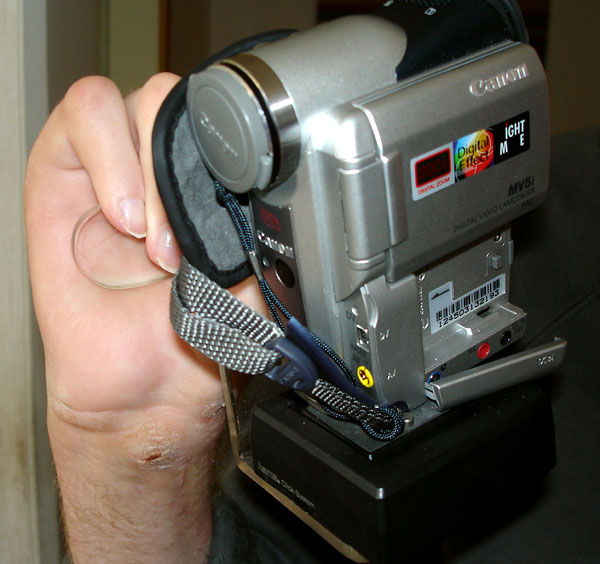 Custom handle for video camera