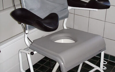 Shower chair with customized armrest