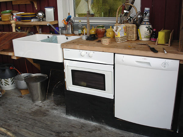 Sink, oven and dishwasher