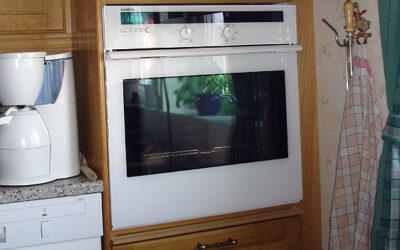 Oven in modified kitchen