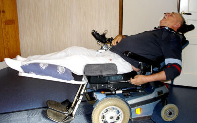 Benstöd för el-rullstol