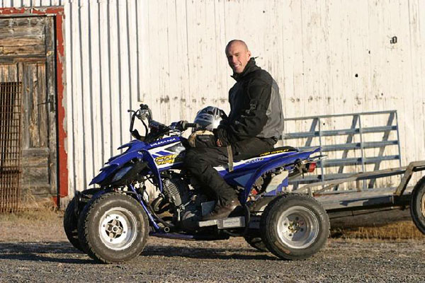 User on four-wheeler. Photo: from www.kritto.se