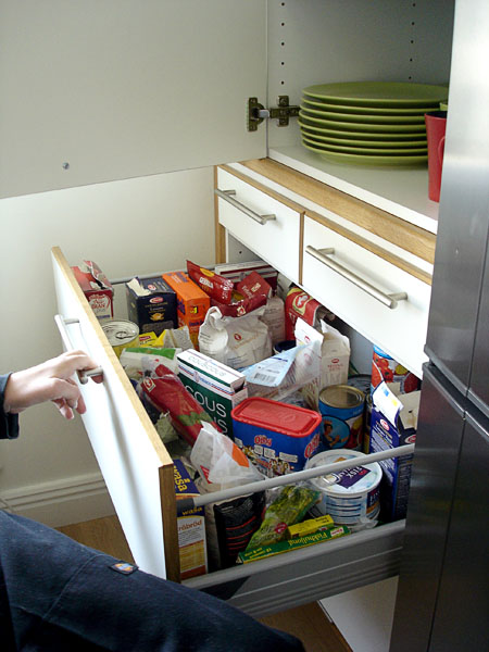 Storage of household utensils and food