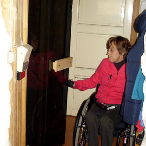 Wheelchair accessible sauna
