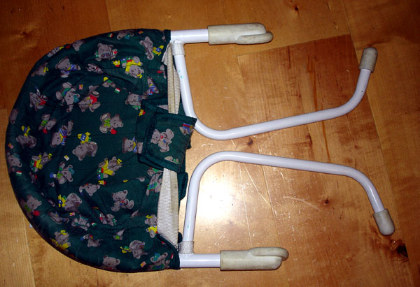 Child's seat, folded