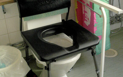 Convenient shower and toilet chair with soft seat
