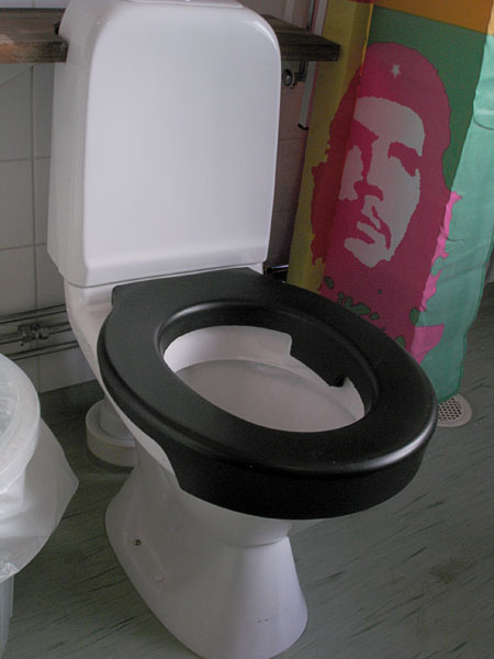 Toilet with soft seat