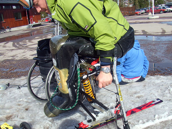 User in chair lift position. Photo: Ronny Persson