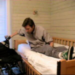 Transfer from bed to wheelchair