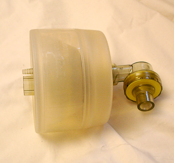 Bag valve mask compressed