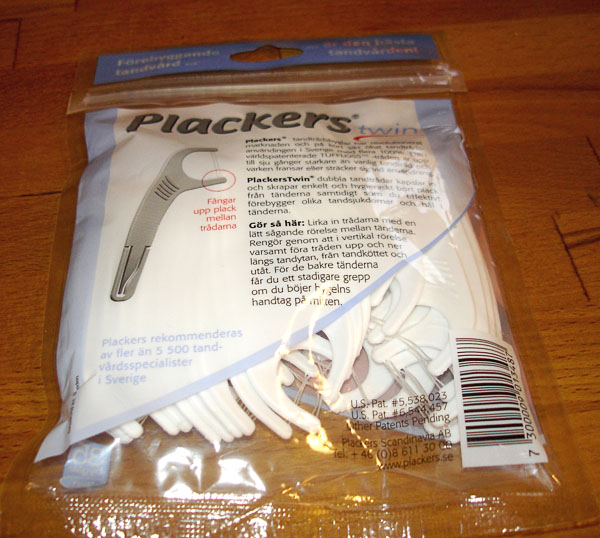 Plackers in package