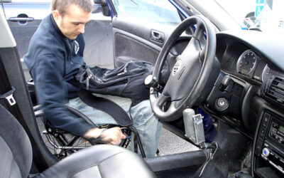 Transfer from the wheelchair to the car