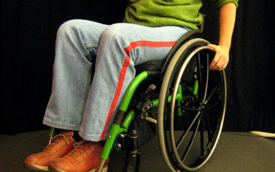 Färgglad  rullstol