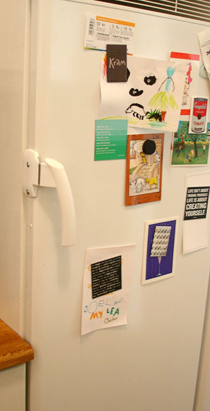Sensa handle on refrigerator