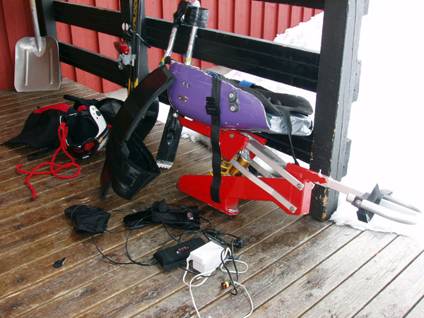 User's ski gear
