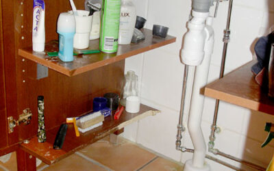 Adapted sink cabinet