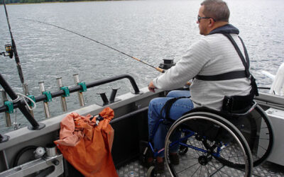 Fishing on accessible boat