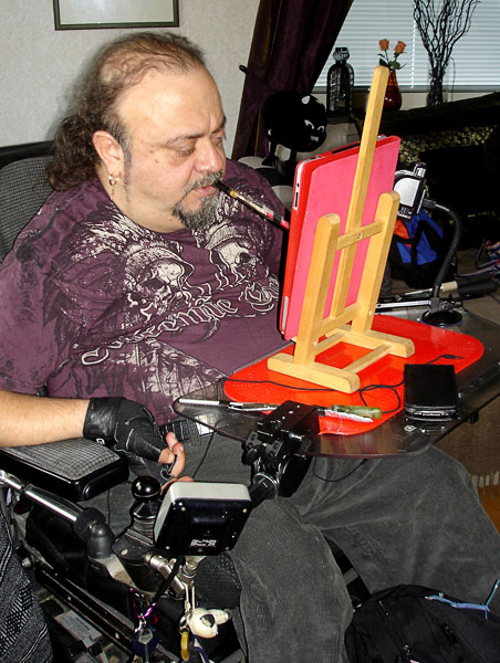 User with wheelchair table