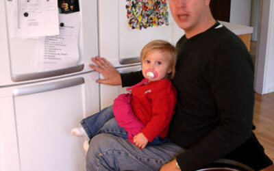 Two-piece refrigerator and freezer in custom kitchen