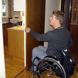 Sliding doors in accessible housing