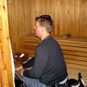 Accessible sauna