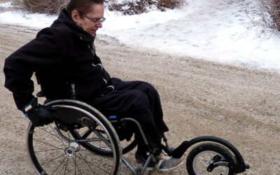 Extra wheelchair wheel, ‘Freewheel’