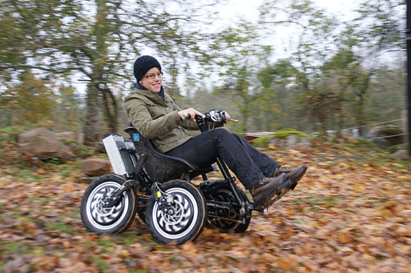 With Zoomcamp in the woods (the person in the photo is not the user). Photo from www.zoomability.com