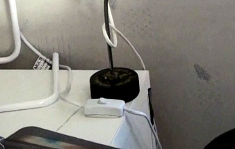 Accessible placement of power switch for desk lamp
