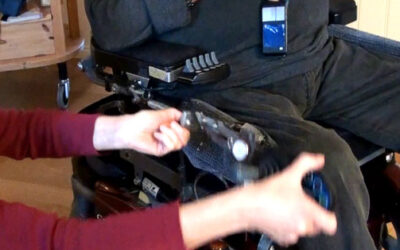Plane trip using electric wheelchair (Permobil)