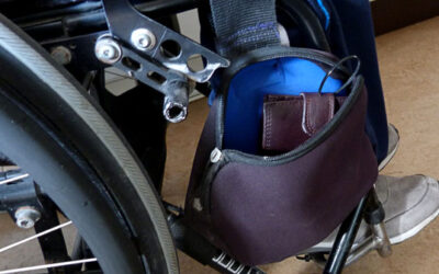 Bag on wheelchair