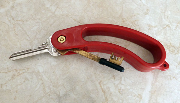 Plastic key holder